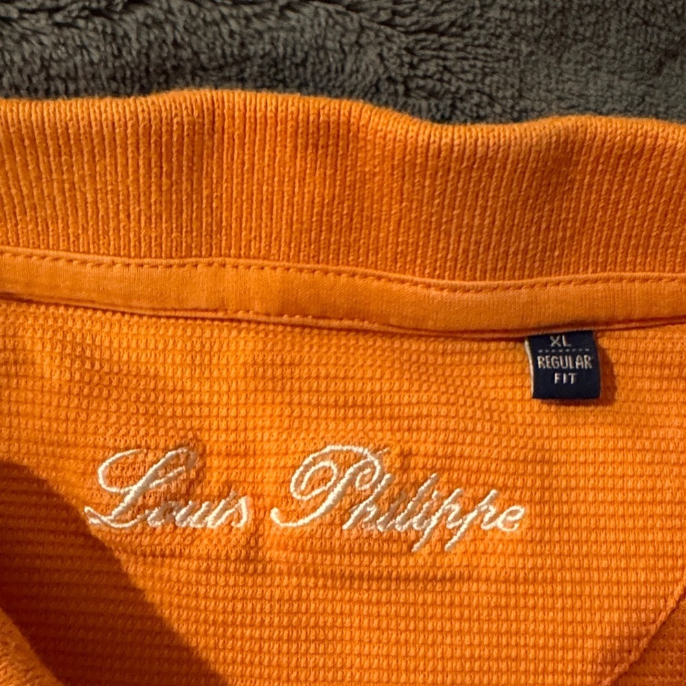 Louis Philippe Vibrant Orange Polo Shirt - Picture 5 of 5